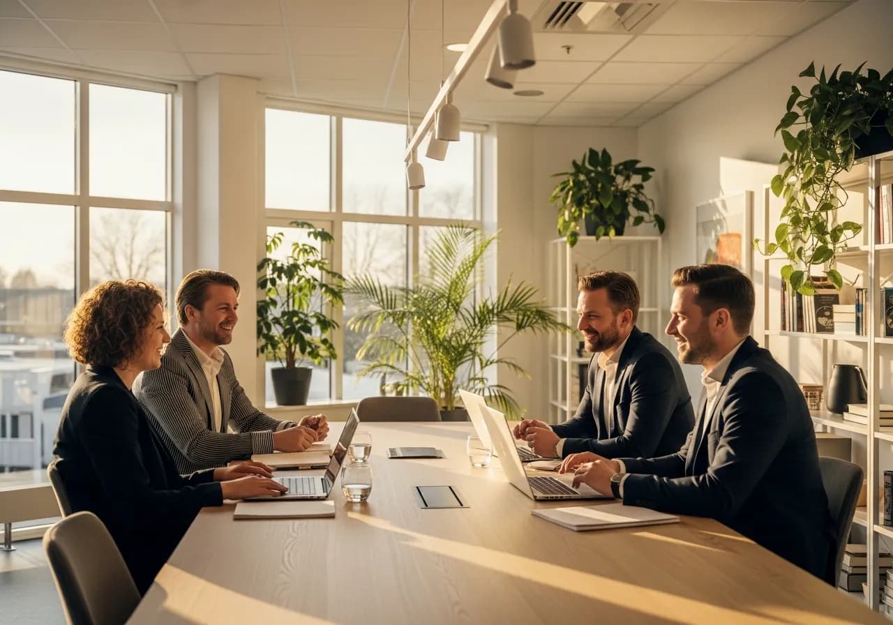 Professionals in vergadering